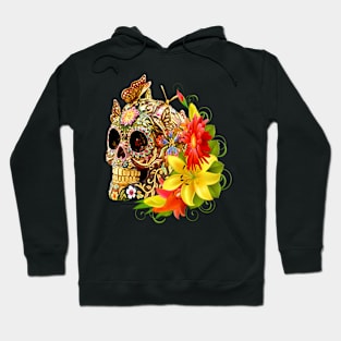 Butterfly Day Of The Dead Sugar Skull Hoodie